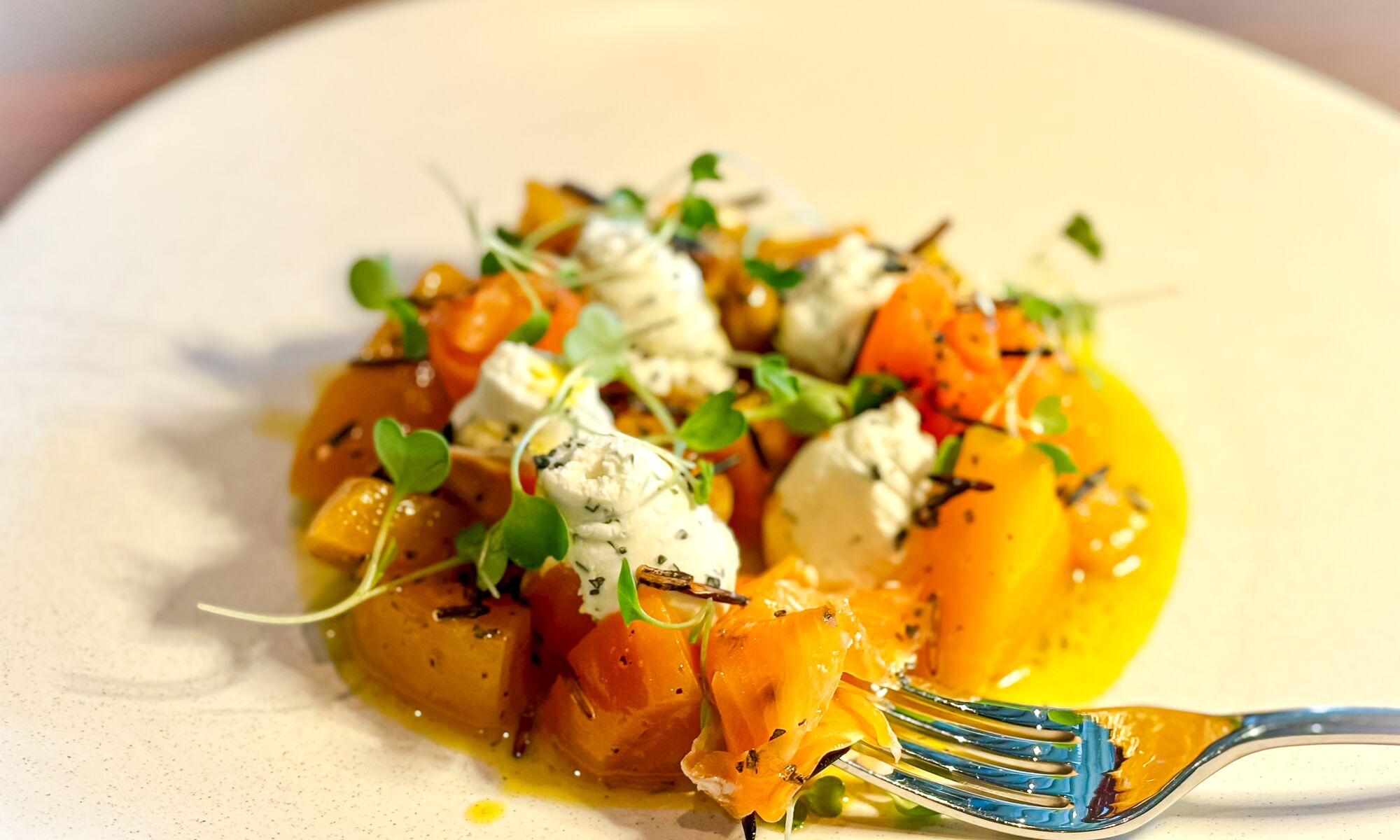 Wild Trout Gravlax at Good Folk in Banff National Park.